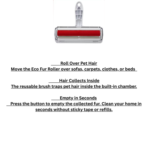 Eco fur Reusable Pet Hair Remover Roller.